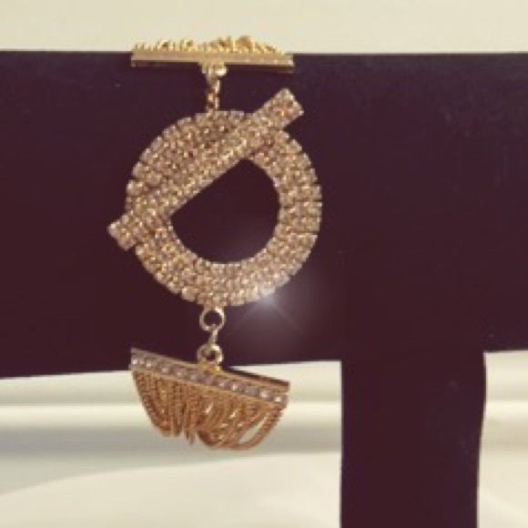 Rhinestone &Gold Bracelet - Picture 12 of 12